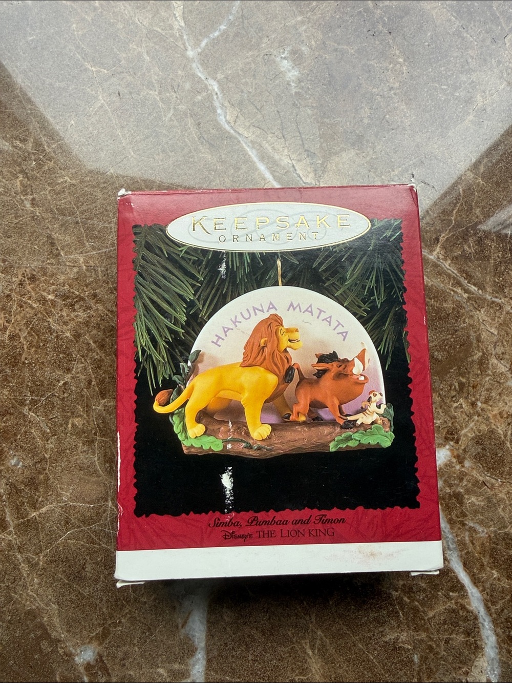 Hallmark Lion King Ornament - Yellow, Brown, Red